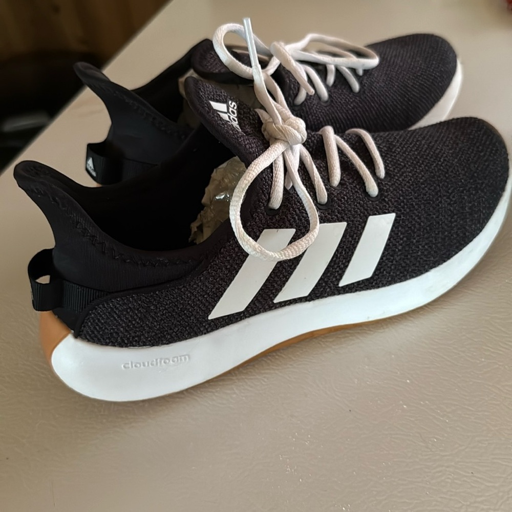 Adidas Women’s Black & White Pure Cloudfoam Sneakers